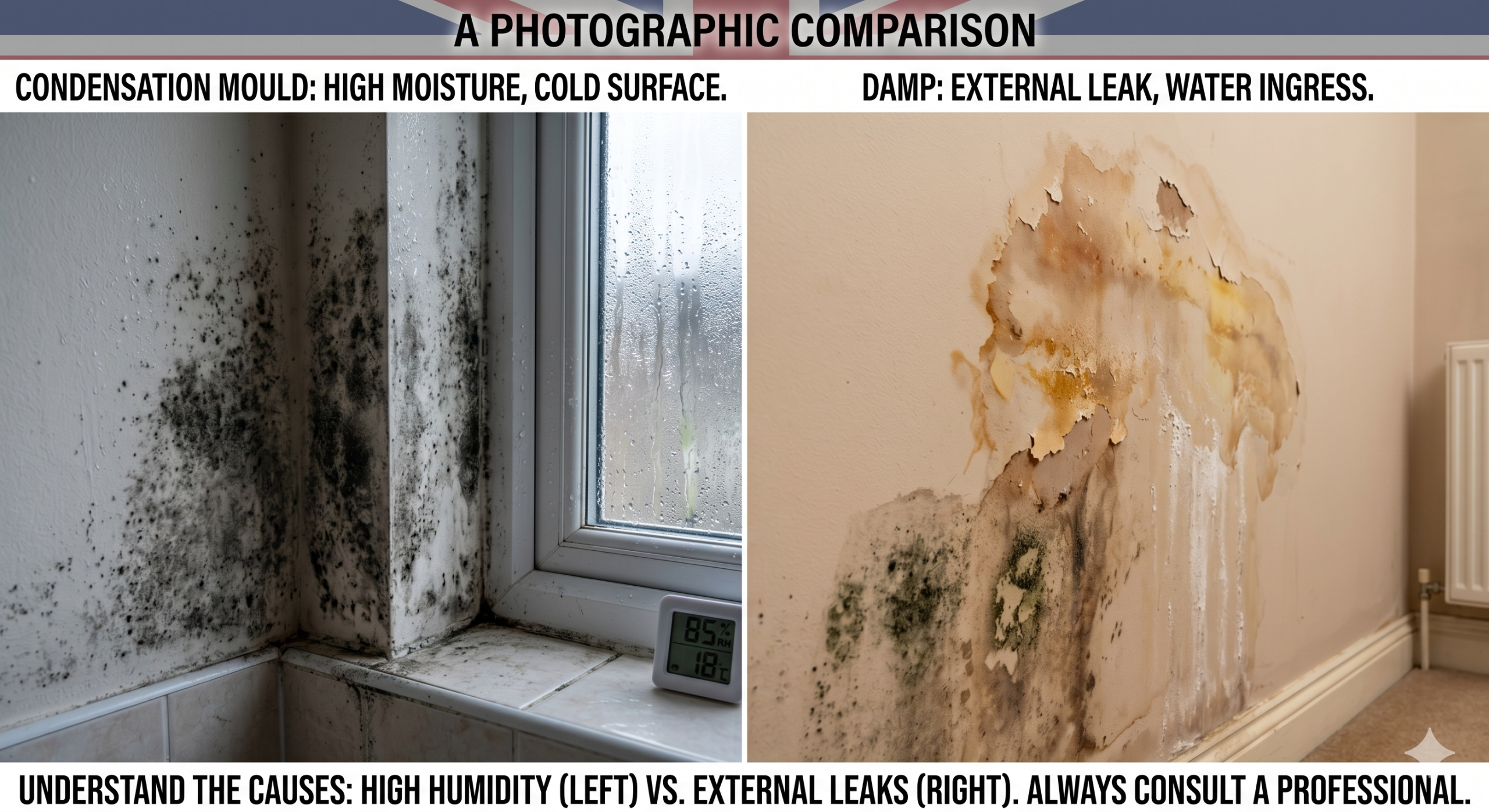 Condensation Mould vs Damp