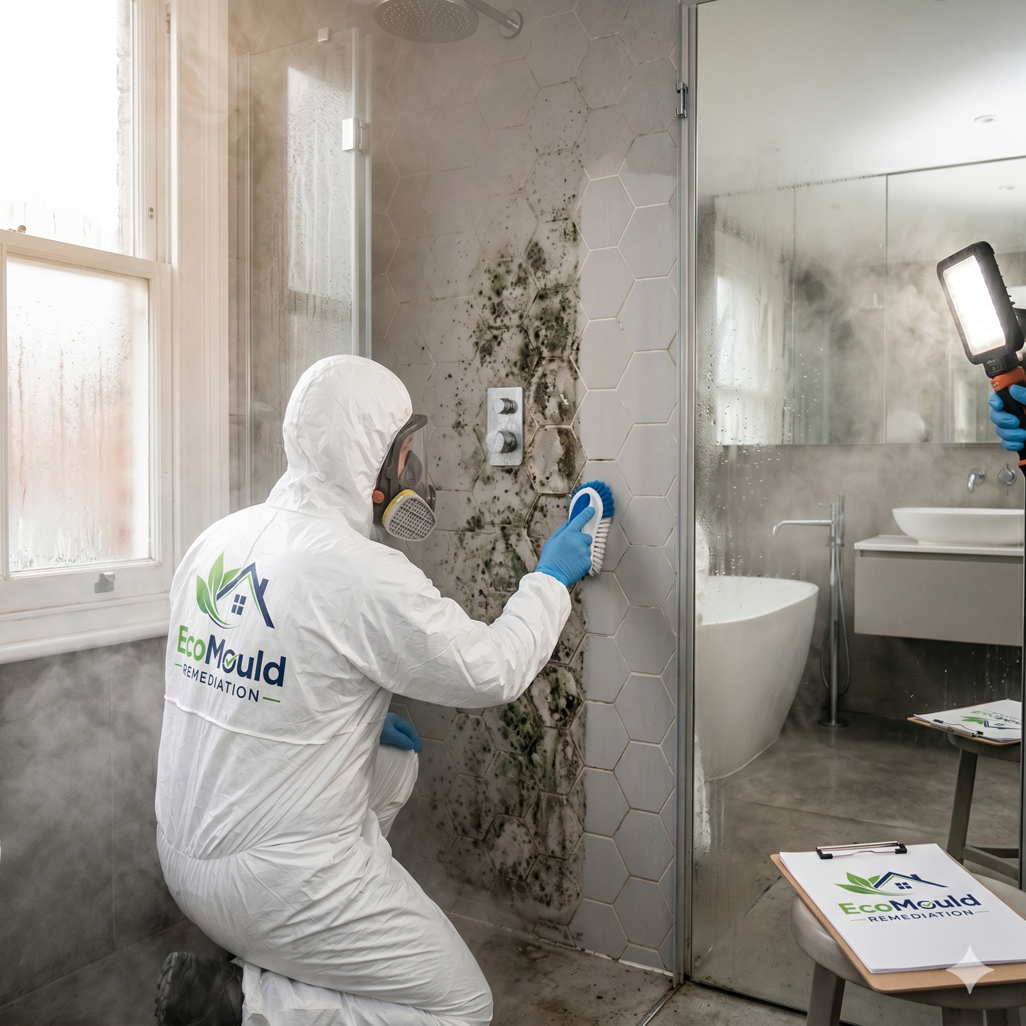Professional mildew cleaning in London for bathrooms, tiles, walls, and damp areas.